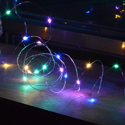 [Brand] Mini LED String Lights – Cozy Living Room Aesthetic Accent, Battery Powered Copper Wire Set of 4