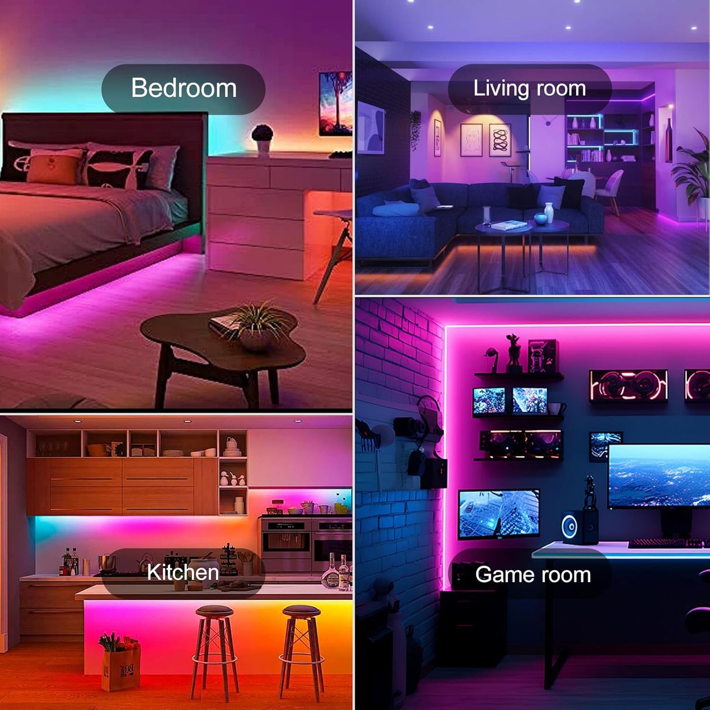 [Brand] RGB LED Strip Lights – Background Ambient Lighting for Home Office and Study Desk Setup
