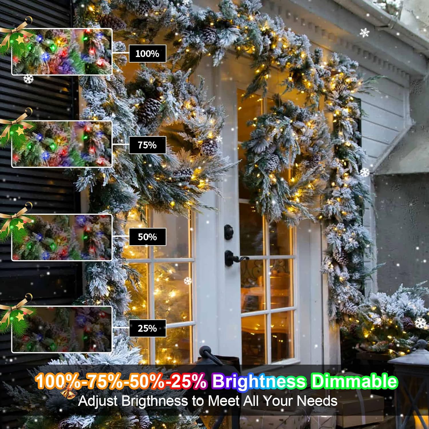 Brightever Dual Color Battery Fairy Lights 33Ft with Remote Thoughtful Birthday Gift for Her, Mom & Housewarming Present