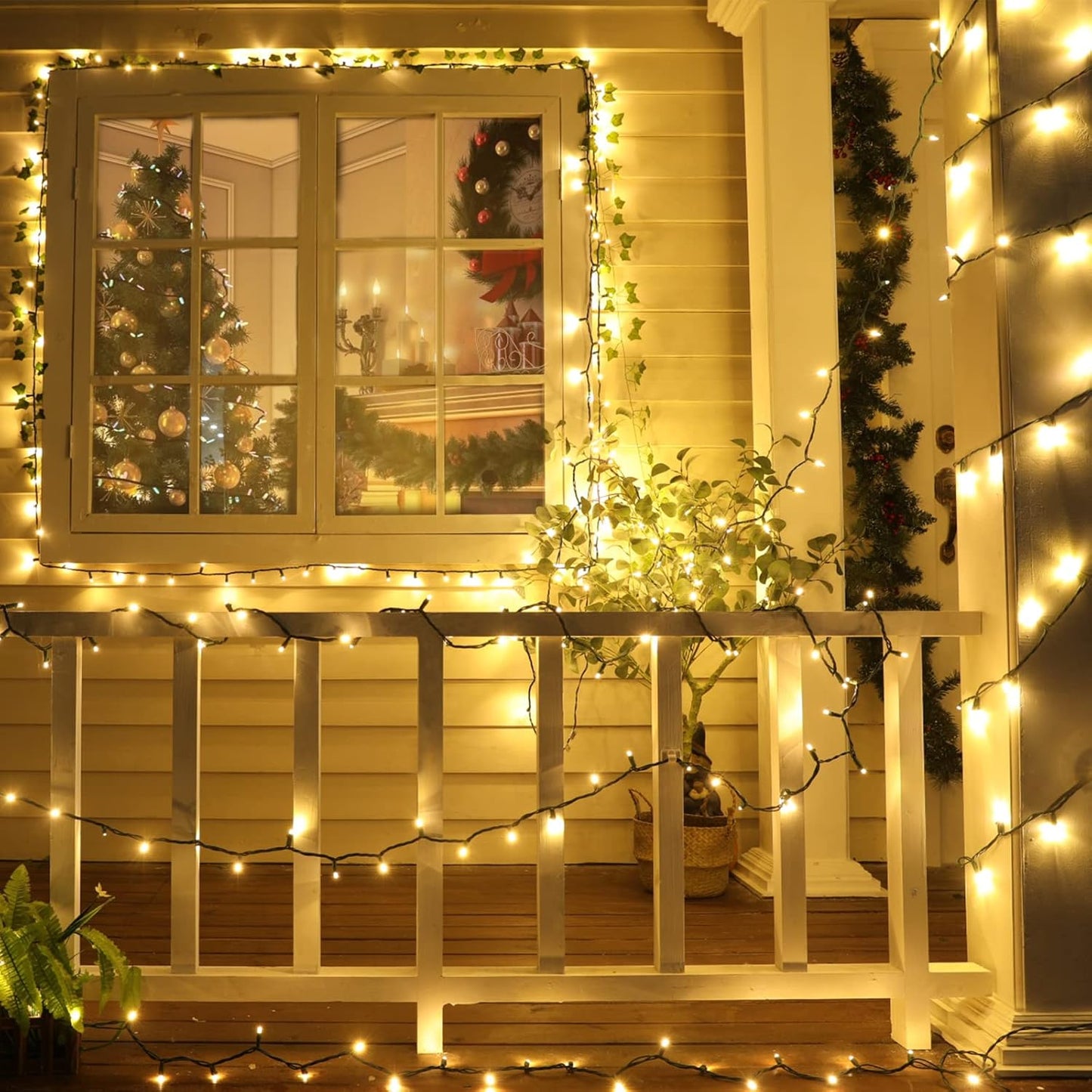 Brightown LED String Lights 14ft 50 LEDs - Thoughtful Holiday Gift for Her, Cozy Warm White Mini Lights for Home Decor Lovers