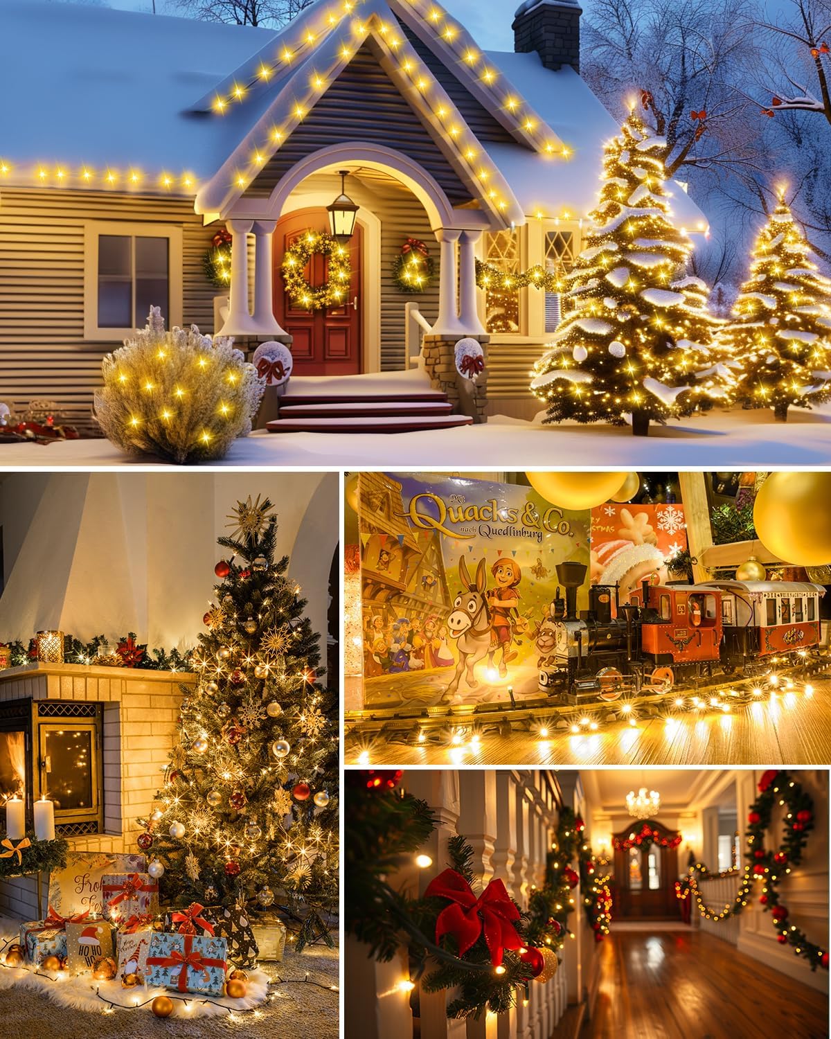 Brightown LED String Lights 14ft 50 LEDs - Thoughtful Holiday Gift for Her, Cozy Warm White Mini Lights for Home Decor Lovers