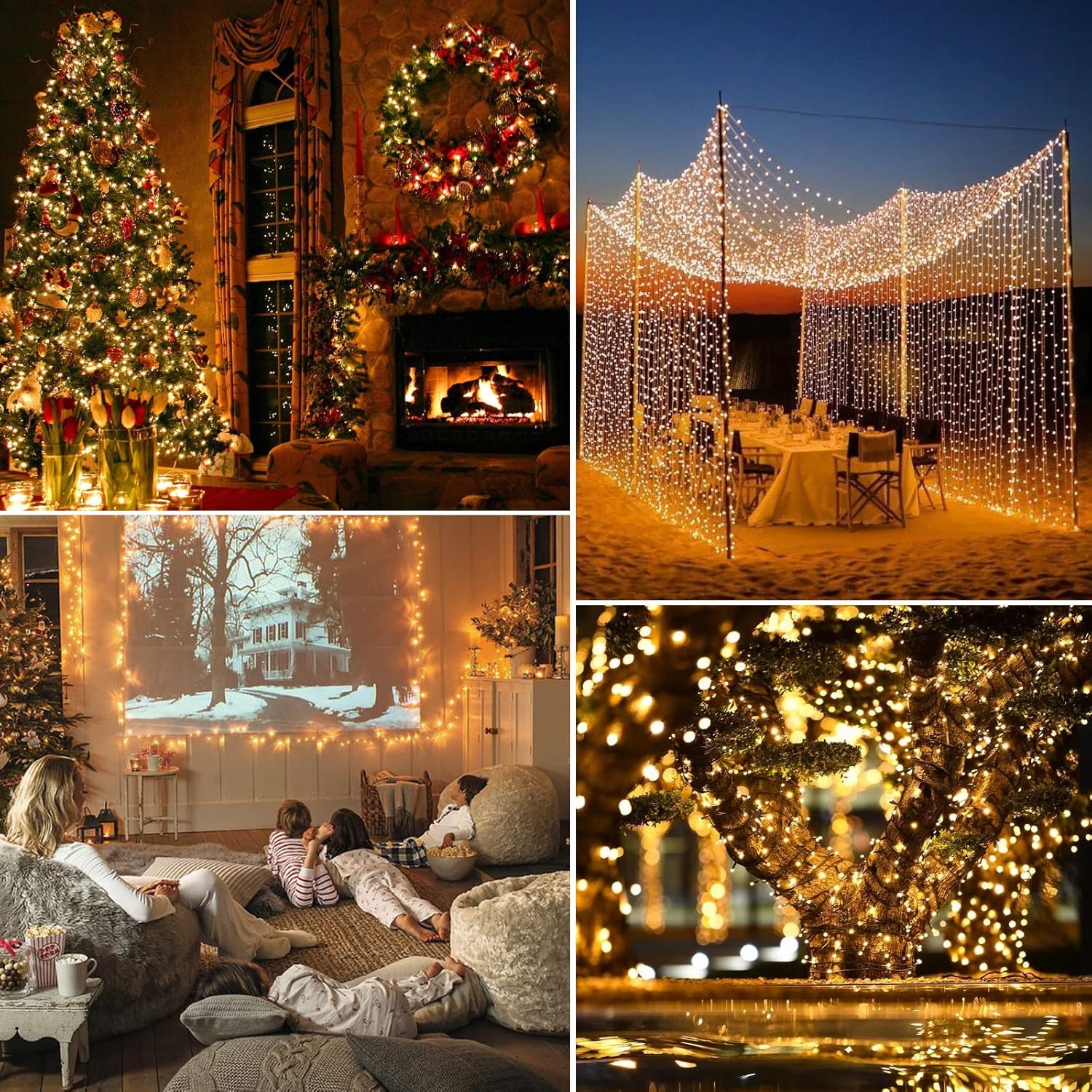 Brightown LED String Lights 14ft 50 LEDs - Thoughtful Holiday Gift for Her, Cozy Warm White Mini Lights for Home Decor Lovers