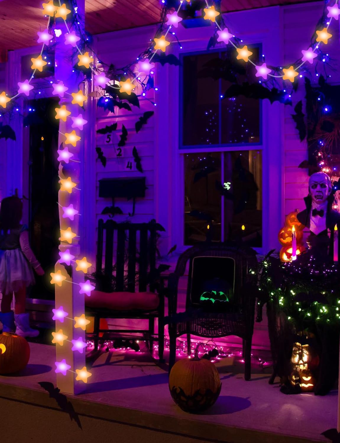 Brightown Smart Star Fairy Lights 33ft – Child Safe Shatterproof Acrylic Nursery Night Light Alternative, App and Remote Controlled Kids Bedroom Decor