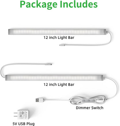 BRIGHTWILL Dimmable Under Cabinet LED – Thoughtful Housewarming Gift for New Apartment and Dorm Setups