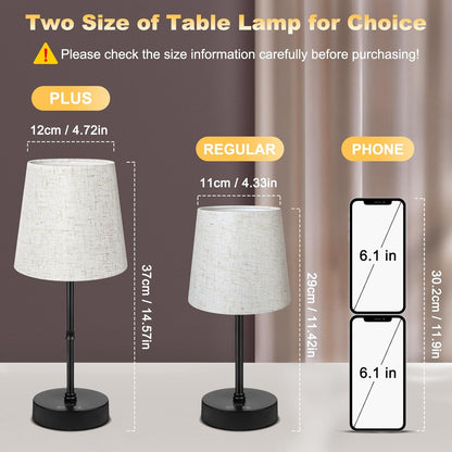 BRIGHTY — Flameless Cordless Table Lamp for Homes with Kids and Pets, Cool-to-Touch LED Night Light