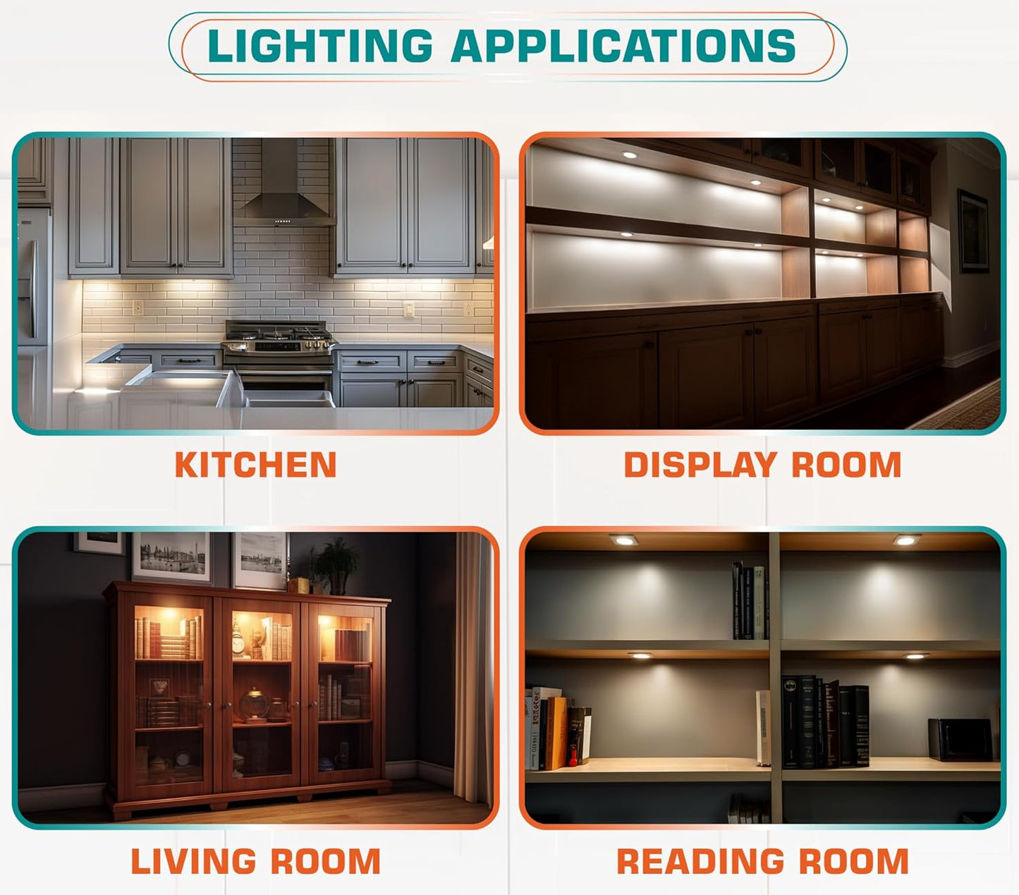 Brilliant Evolution LED Puck Light – Thoughtful Housewarming Gift for New Homeowners, 2-Pack