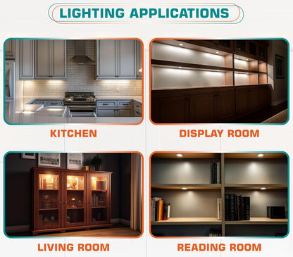 Brilliant Evolution LED Puck Light – Thoughtful Housewarming Gift for New Homeowners, 2-Pack