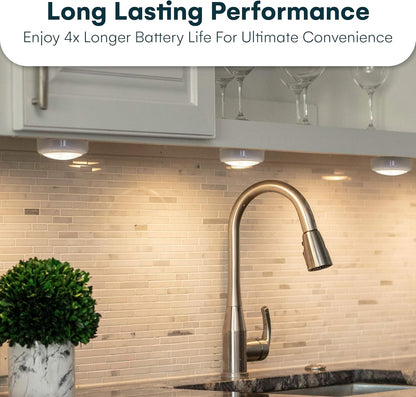 Brilliant Evolution Wireless LED Puck Light 3 Pack – Housewarming Gift for New Homeowners with Remote