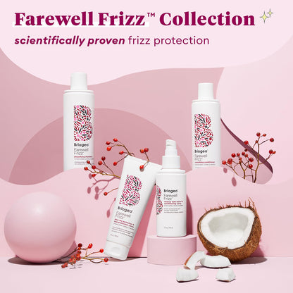 Briogeo Farewell Frizz Blow Dry Perfection Crème – Mindful Self-Care Hair Ritual, Pre-Blow-Dry Frizz Control