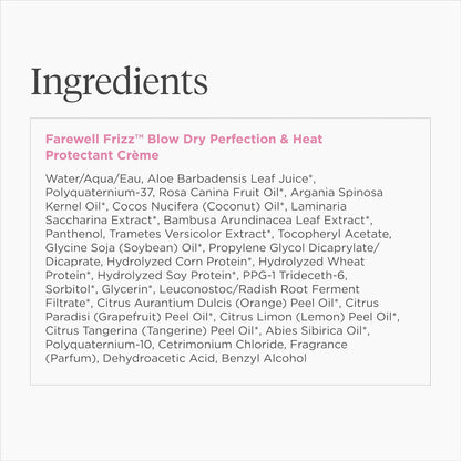 Briogeo Farewell Frizz Blow Dry Perfection Crème – Premium Vanity Counter Essential, Heat Protectant for Sleek Blowouts