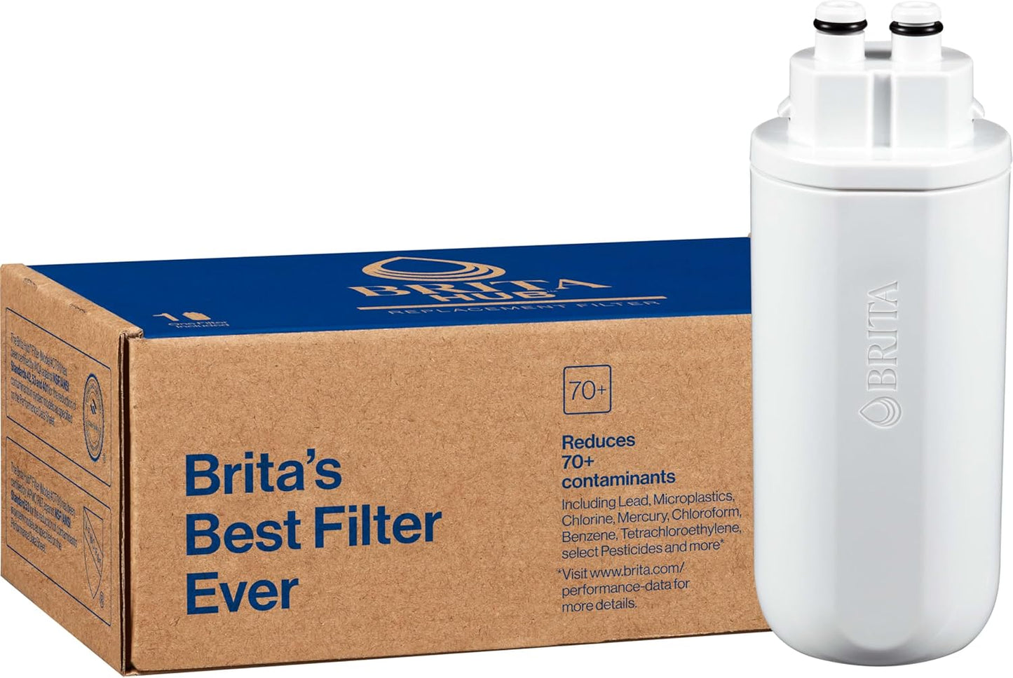 Brita Hub Replacement Water Filter – Eco-Friendly Filter Replacing 900 Plastic Bottles, 120-Gallon Lifespan