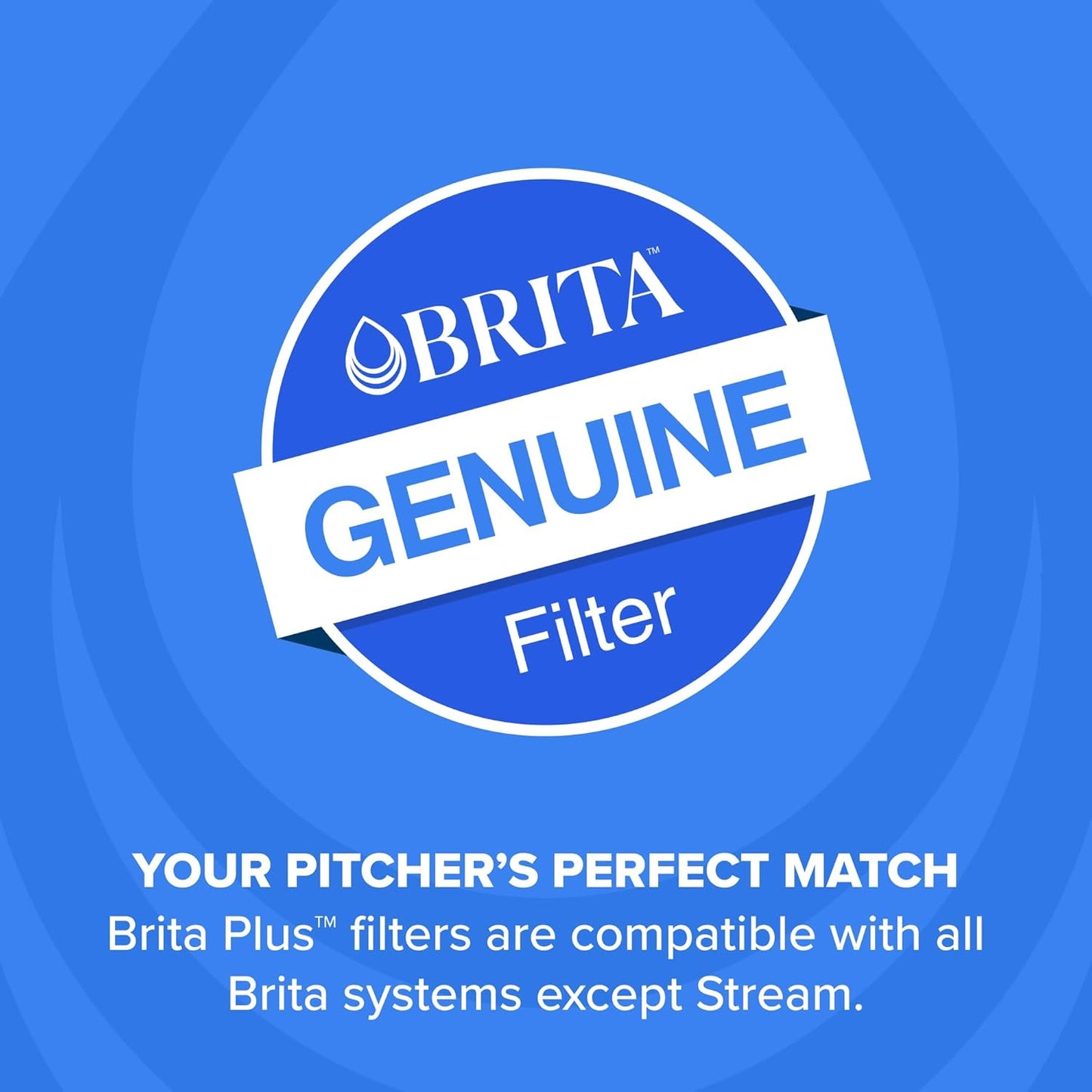 Brita Plus Water Filter Cartridge – Streamlined 4-Pack Replacement for Clutter-Free Countertops and Intentional Kitchens
