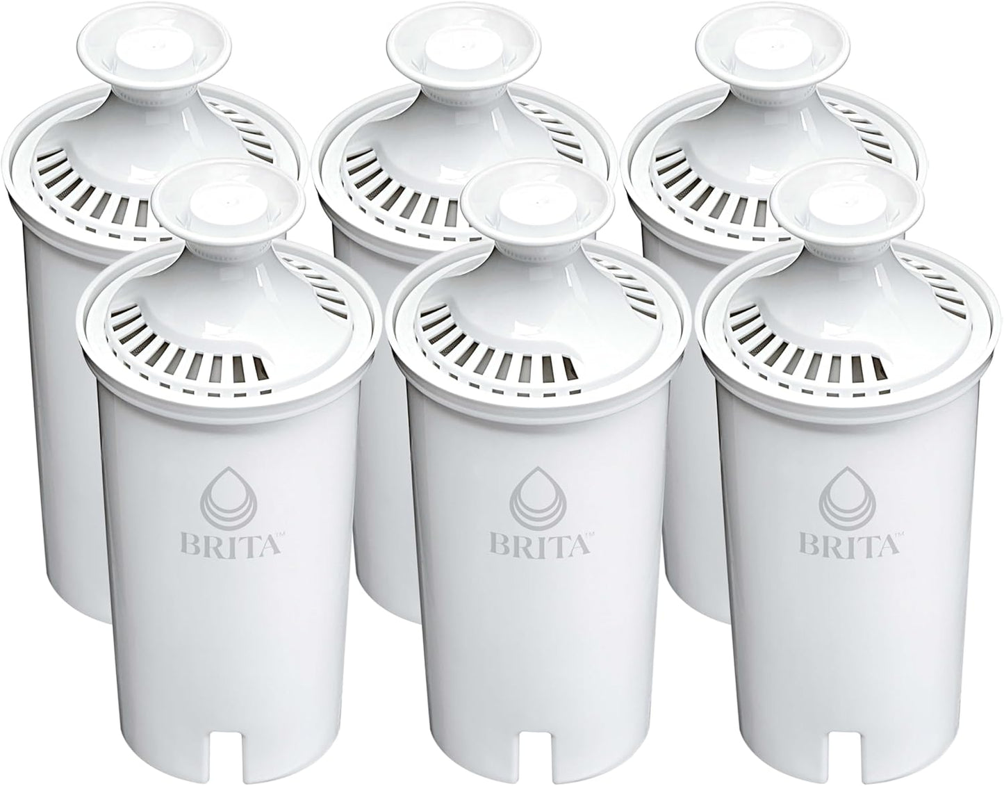 Brita Standard Water Filter 6-Pack – Reusable Pitcher Filters That Replace Up to 1,800 Plastic Bottles a Year