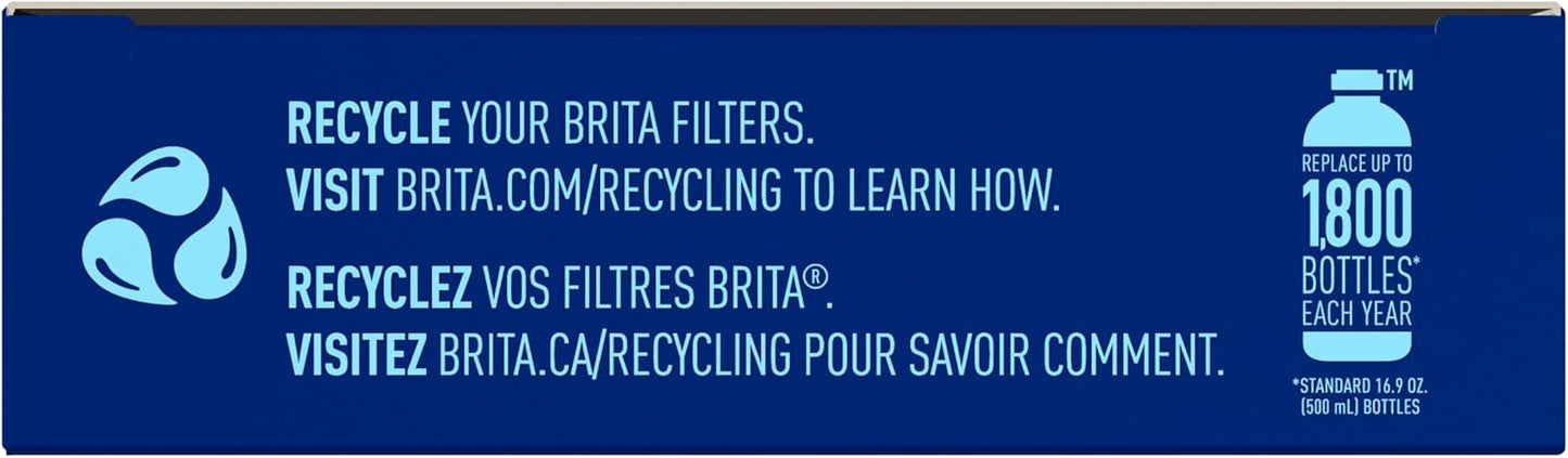 Brita Water Bottle Replacement Filters – Daily Hydration for Yoga and Gym Sessions, 3 BPA-Free Refill Cartridges