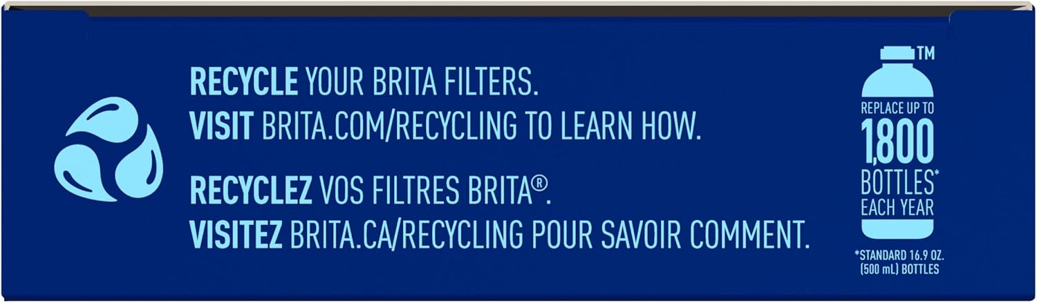 Brita Water Bottle Replacement Filters – Daily Hydration for Yoga and Gym Sessions, 3 BPA-Free Refill Cartridges