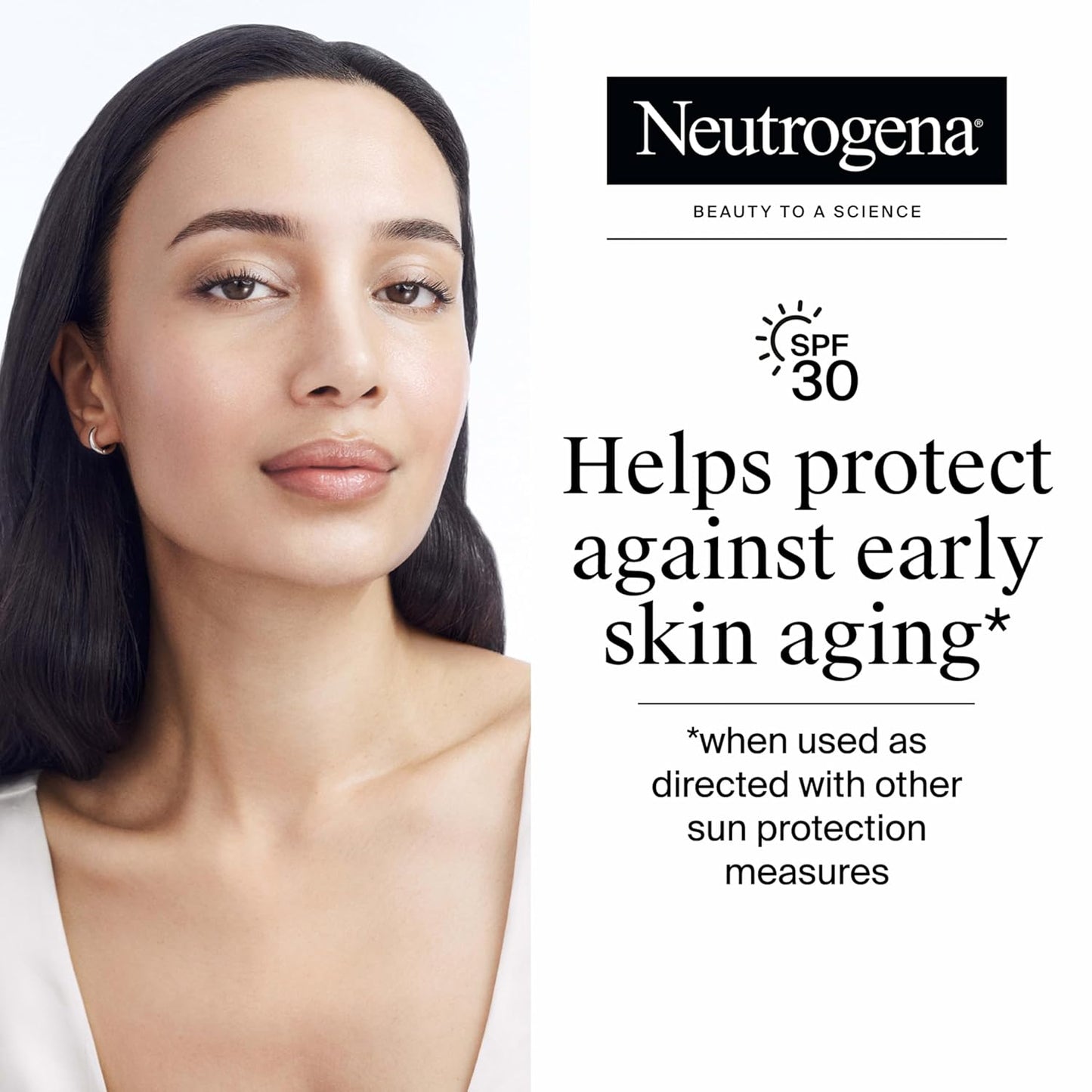 broad spectrum spf 30 sunscreen for daily uv protection against photoaging