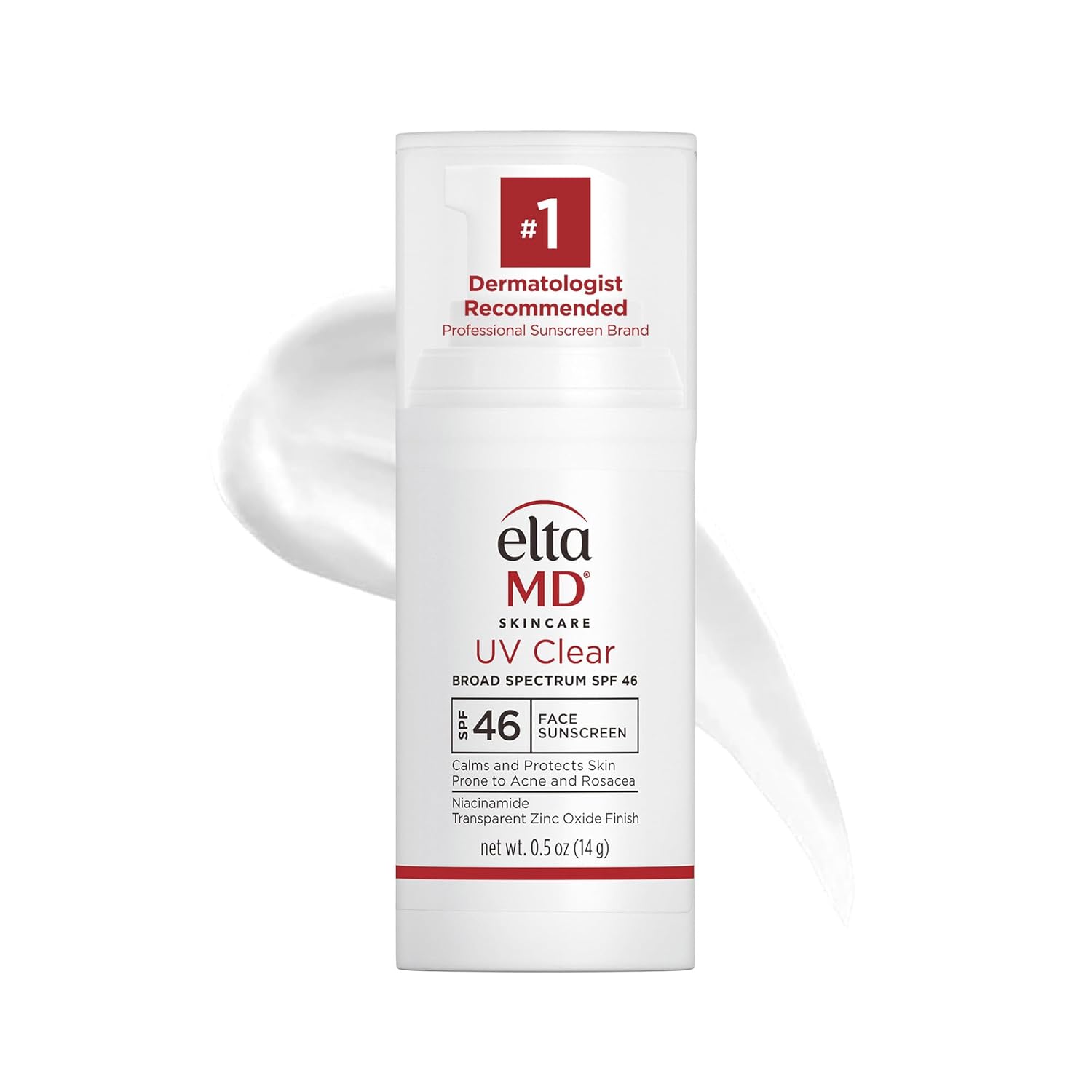 broad-spectrum spf 46 protection with transparent zinc oxide