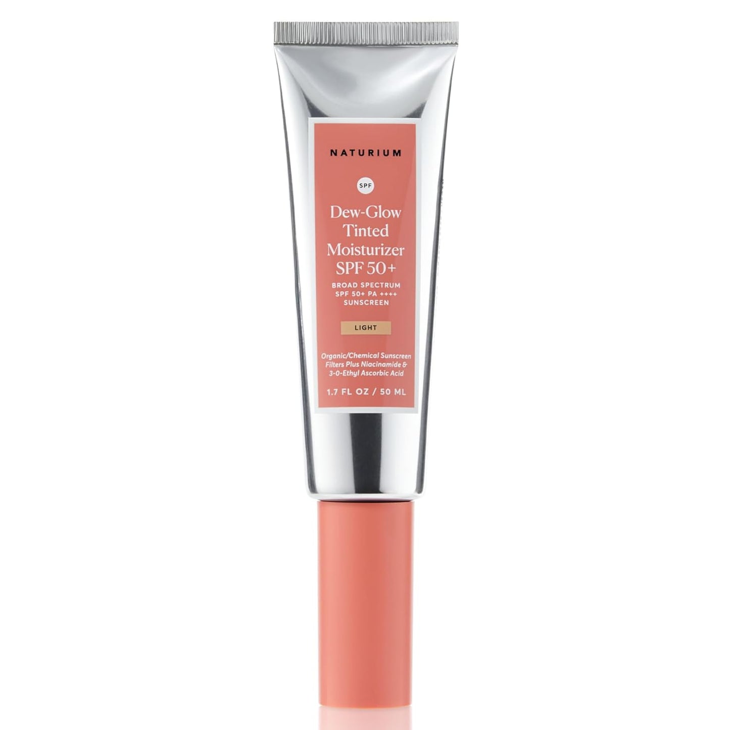 broad spectrum spf 50+ with organic/chemical hybrid sunscreen filters