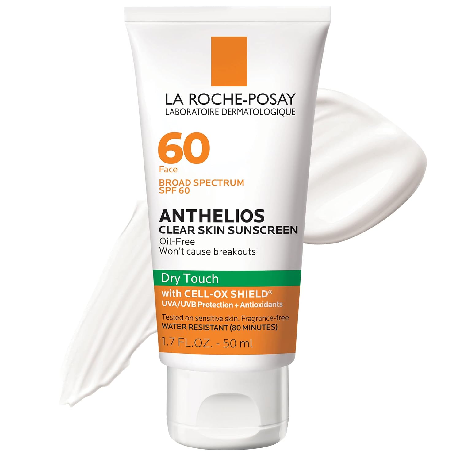 broad spectrum spf 60 uva/uvb protection with cell-ox shield antioxidant technology