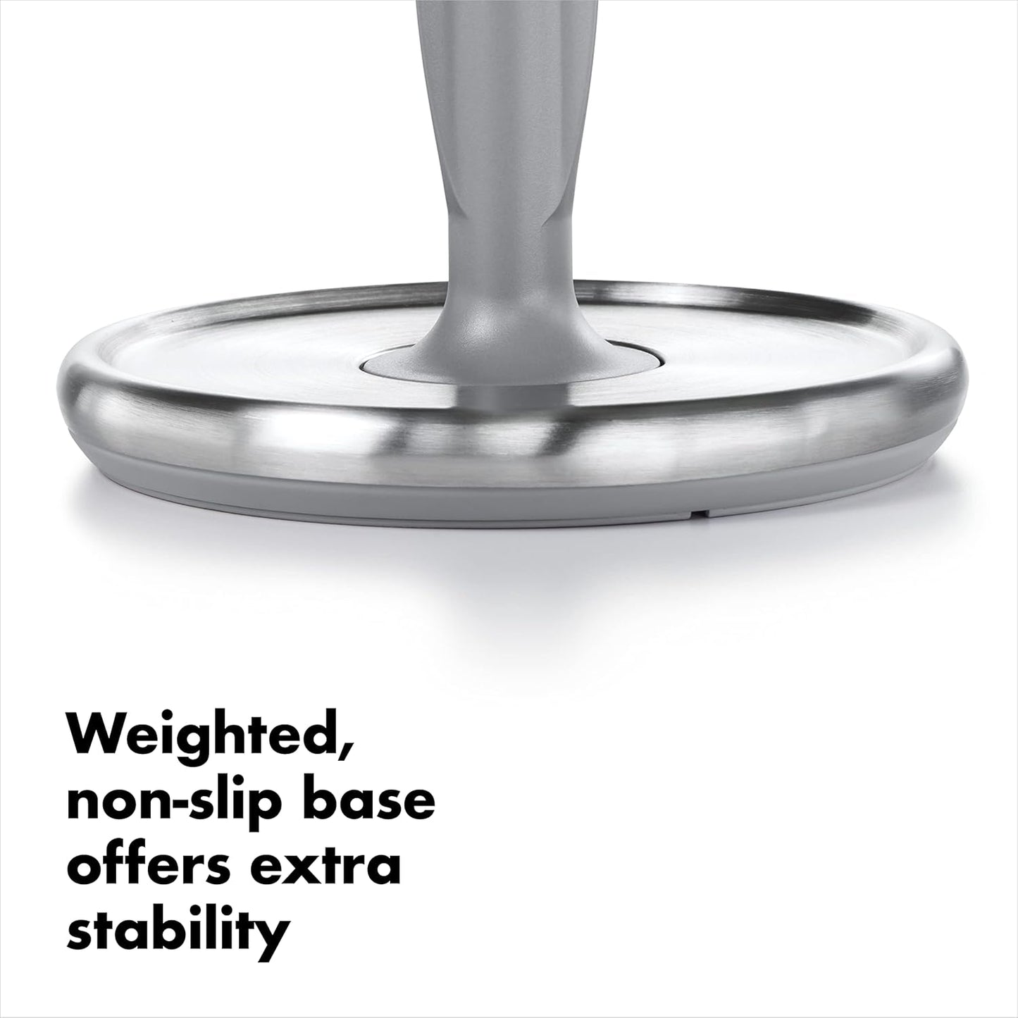 brushed stainless steel body that resists corrosion and complements any decor