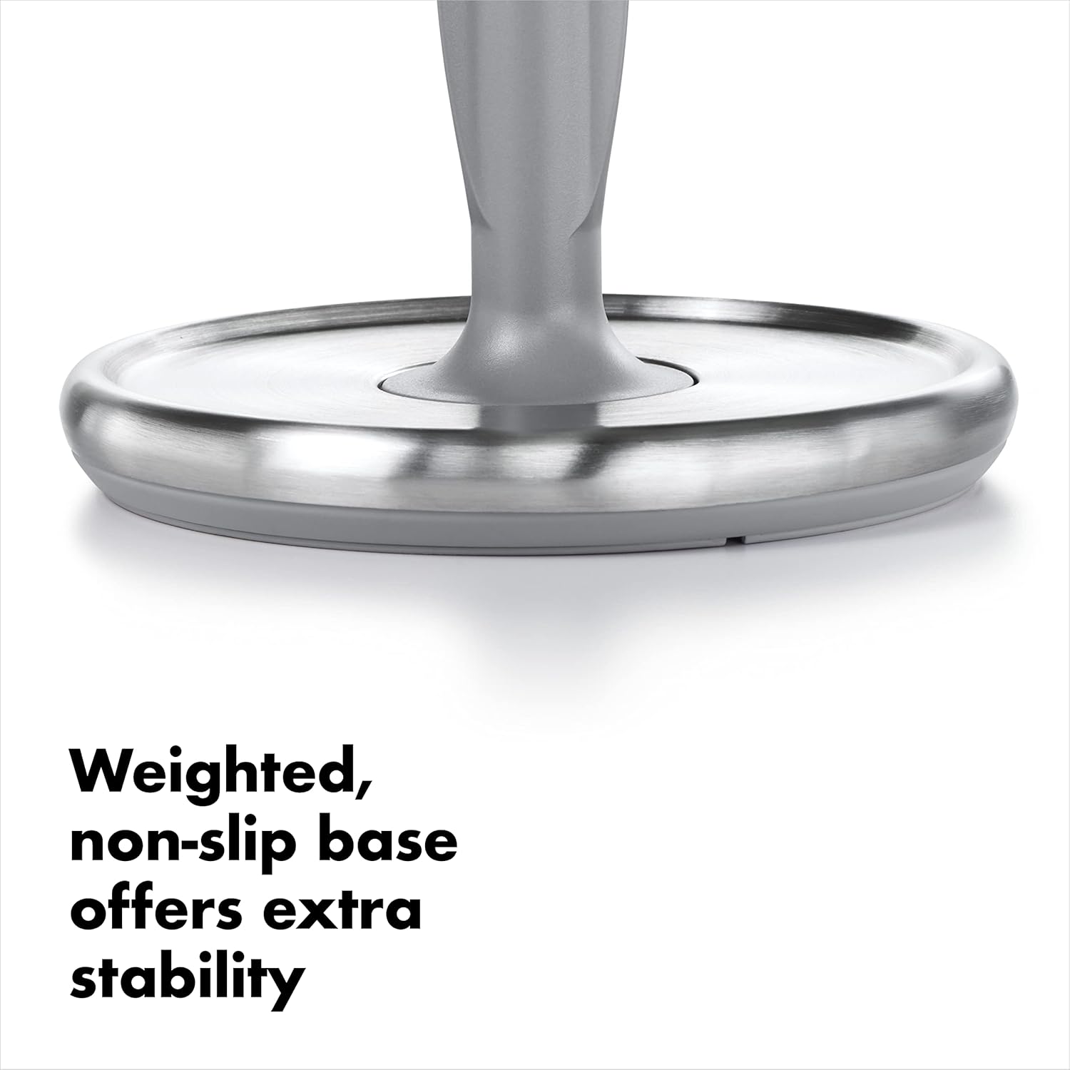 brushed stainless steel body that resists corrosion and complements any decor