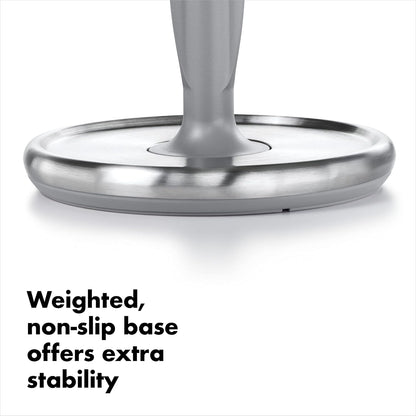 brushed stainless steel body that resists corrosion and complements any decor