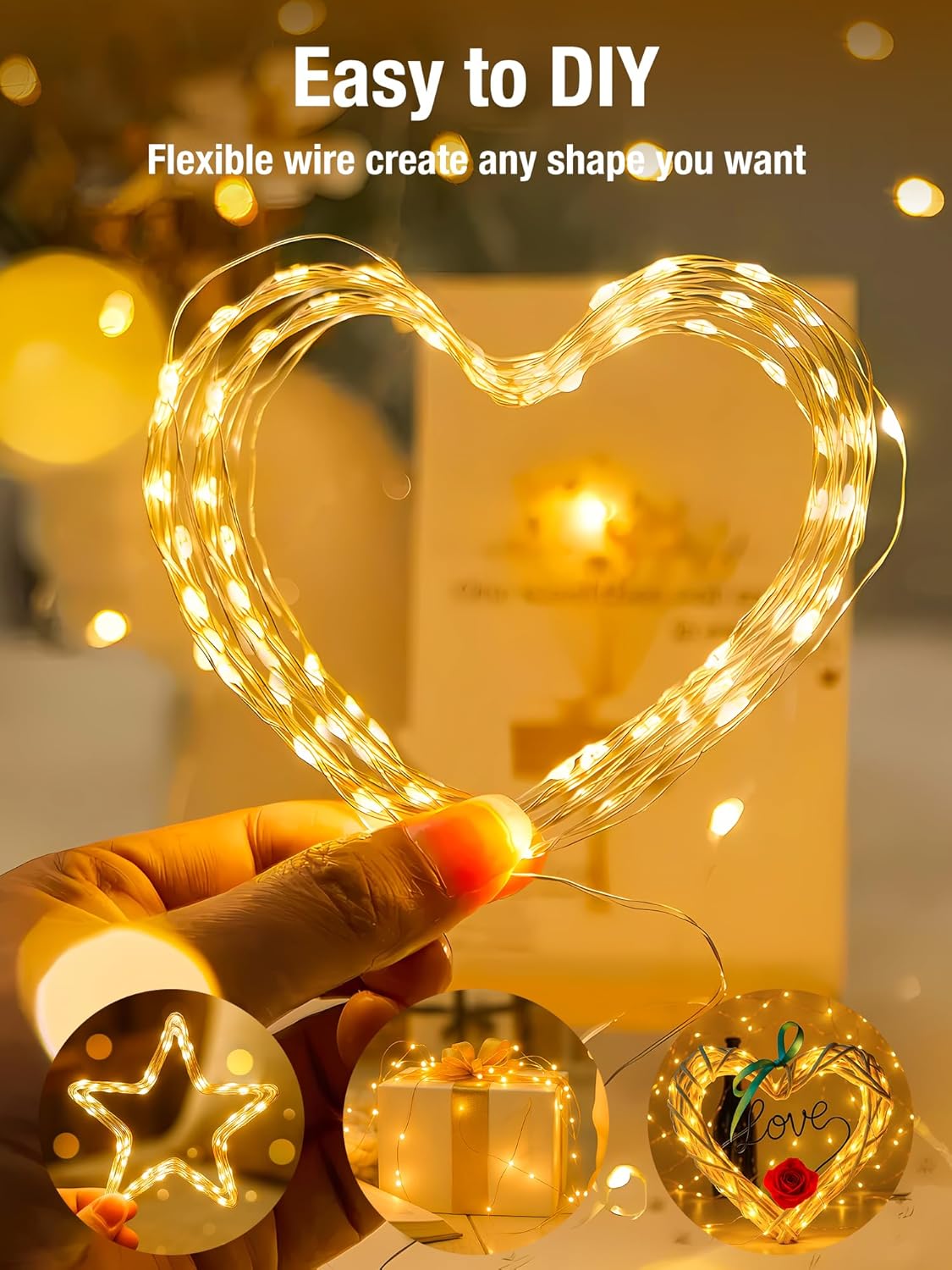 btfarm Fairy Lights – Nursery and Kids Room Night Light, Cool-to-Touch and Timer-Set