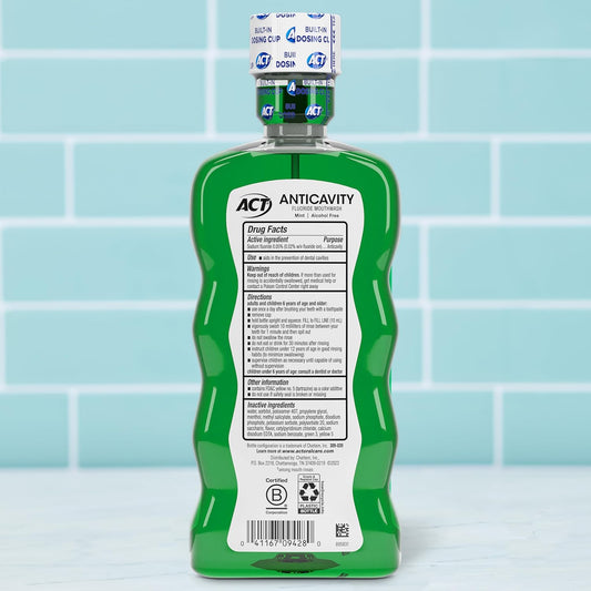 built-in accurate dosing cap on each bottle for measured, spill-resistant use
