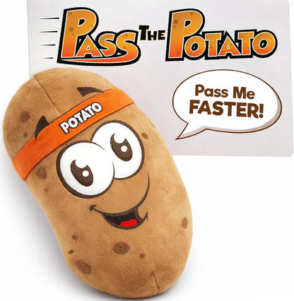 built-in motion sensors that respond to tosses, shakes, and taps with 30+ sound effects and potato puns