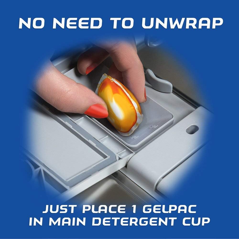 built-in pre-soakers combined with powerful cleaners to break down dried-on food