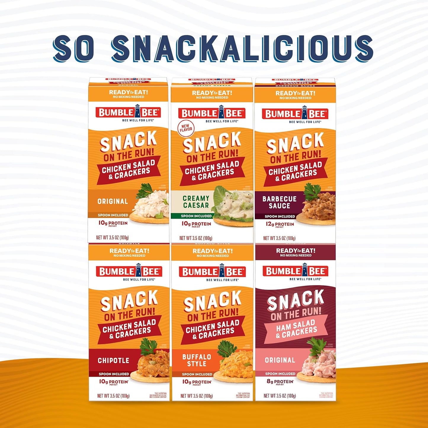 Bumble Bee Snack on the Run Chicken Salad Kit – Lunch Box Addition for School Cafeterias, No Refrigeration Required