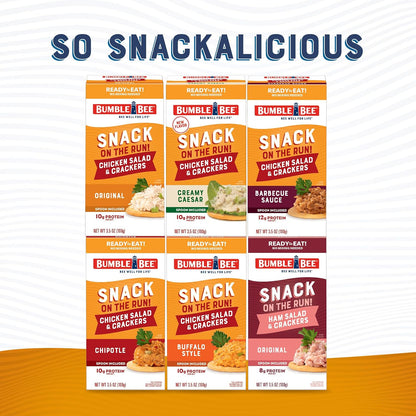 Bumble Bee Snack on the Run Chicken Salad Kit – Lunch Box Addition for School Cafeterias, No Refrigeration Required