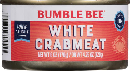 Bumble Bee White Flake Crab Meat – Mild, Family-Friendly Seafood for Kid-Approved Dinners and Lunches