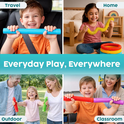 BUNMO Pop Tubes – Calming Sensory Fidget Tool for Kids Who Need Tactile Input and Focus