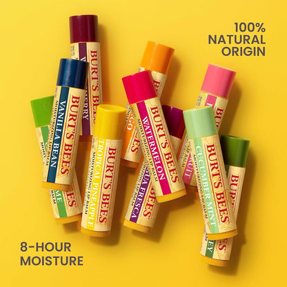 Burt's Bees 100% Natural Lip Balm – Thoughtful Birthday Gift for Her, Multi-Flavor Variety Pack