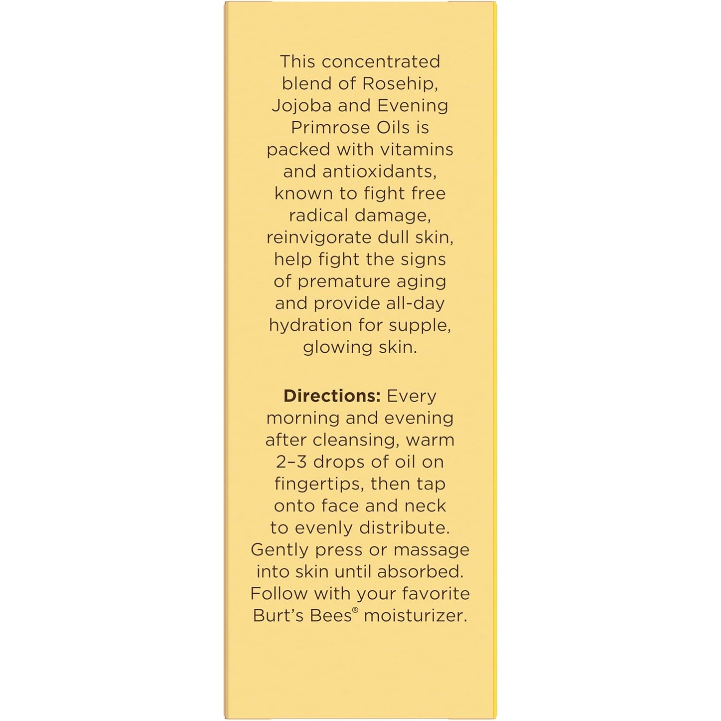 Burt's Bees Gua Sha Face Oil with Rosehip – Nightly Anti-Aging Facial Massage Ritual for Women 40+