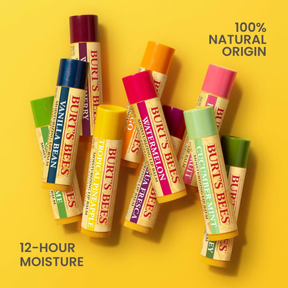 Burt's Bees Lip Balm 12-Pack – Thoughtful Birthday Gift for Women and Mom, Stocking Stuffer and Party Favor