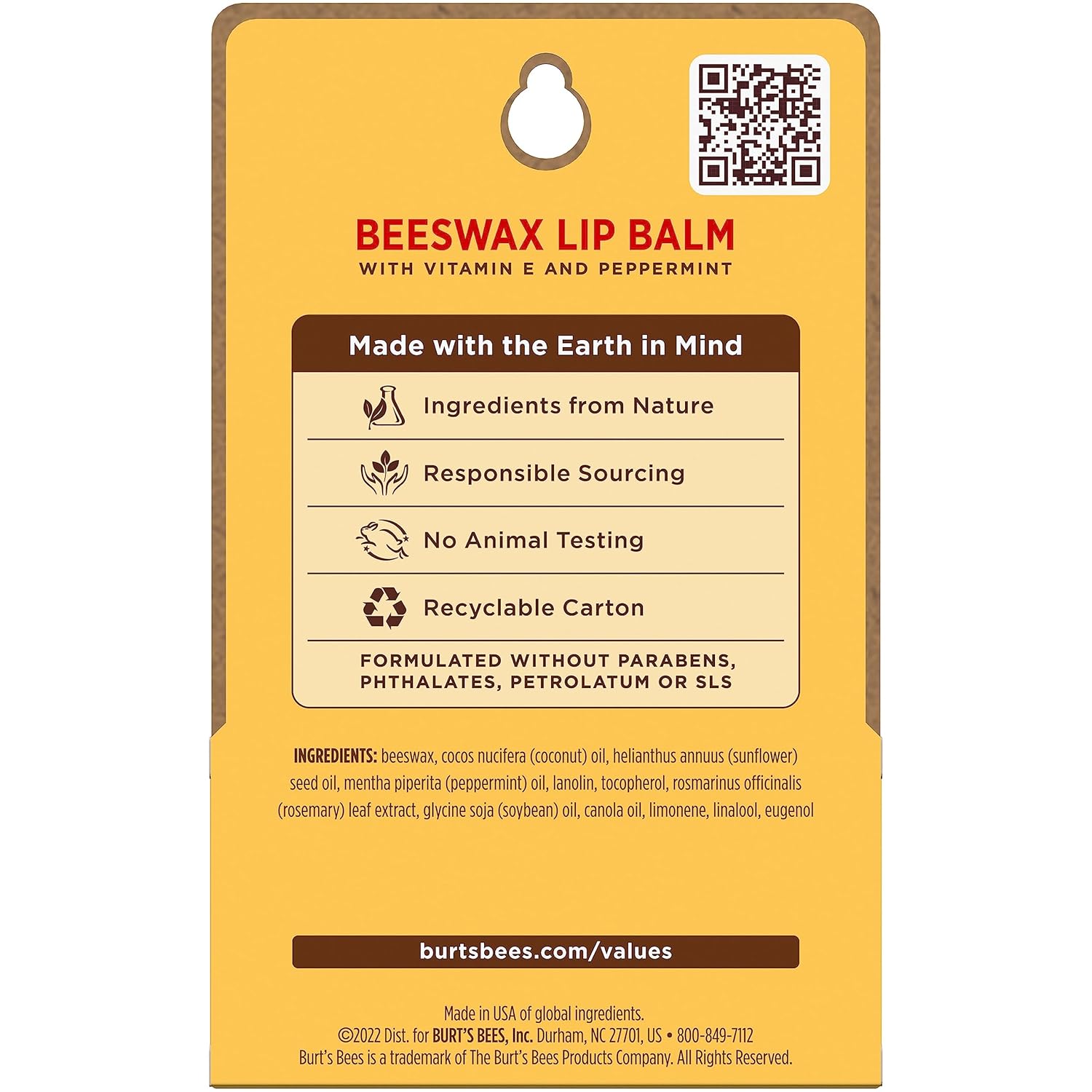 Burt's Bees Lip Balm 2-Pack – Thoughtful Birthday Gift for Mom, Natural Beeswax Lip Moisturizer