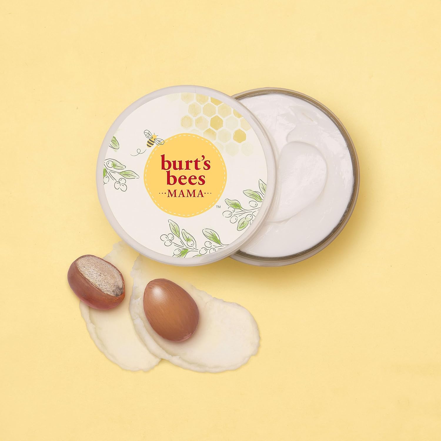 Burt's Bees Mama Belly Butter – Family Friendly Pregnancy Skin Care for the Nursery Routine, 6.5 oz Tub