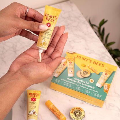 Burt's Bees Mother's Day Gift Set – Curated 5-Piece Skincare Kit for Mom, Ready-to-Give Travel Essentials