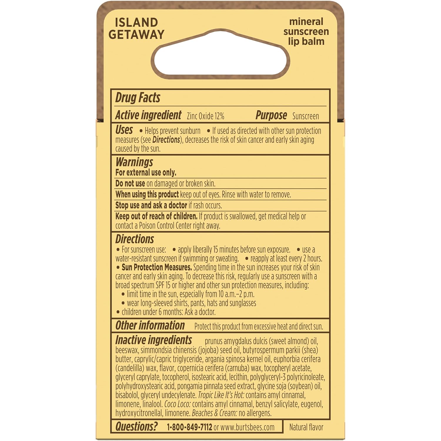 Burt's Bees Natural SPF 30 Lip Balm – Clean Beauty Lip Care for Daily Vanity and Makeup Bag Routines