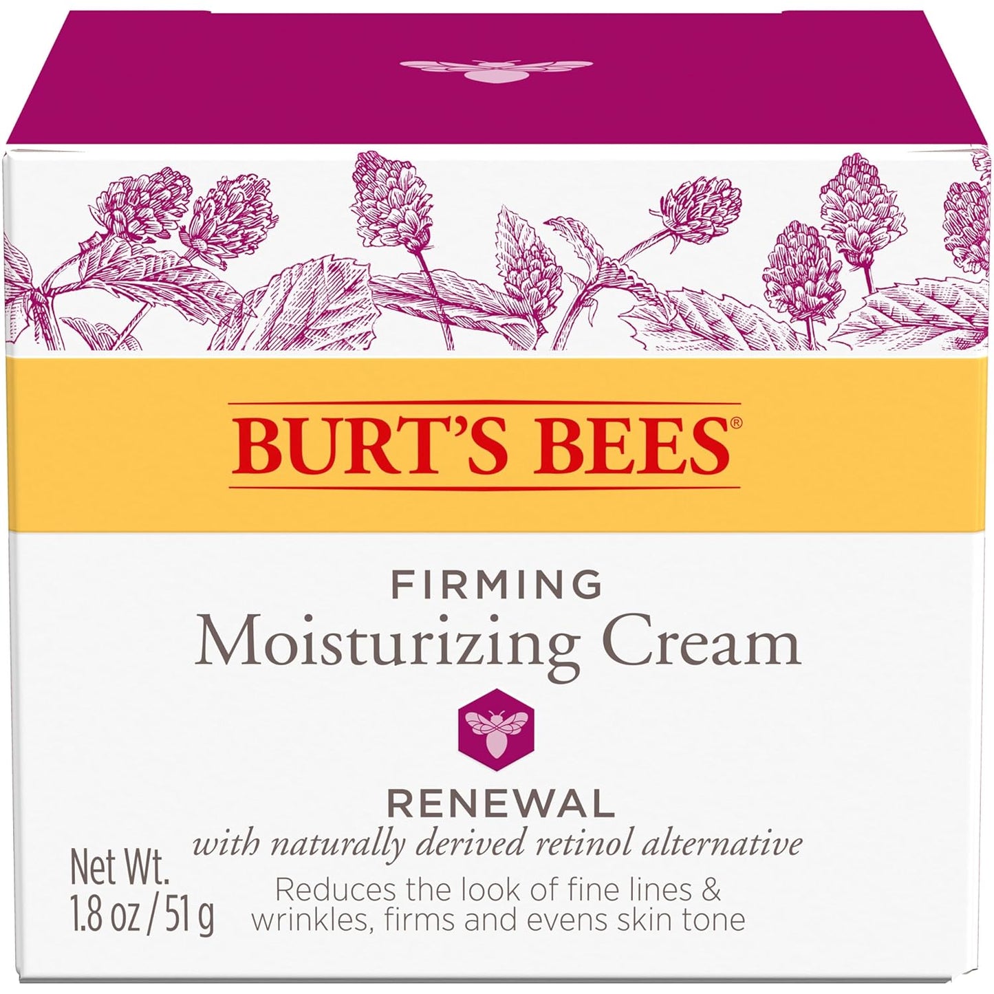 Burt's Bees Renewal Firming Face Cream – Thoughtful Holiday Gift for Women Starting a Natural Skincare Routine