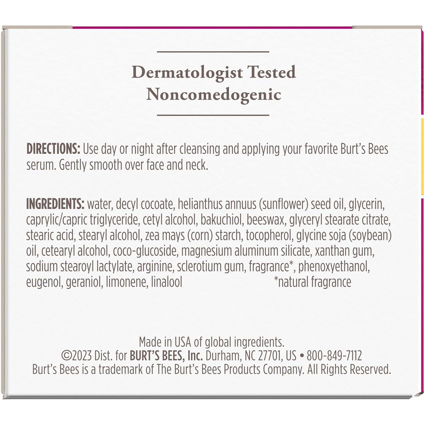 Burt's Bees Renewal Firming Face Cream – Thoughtful Holiday Gift for Women Starting a Natural Skincare Routine