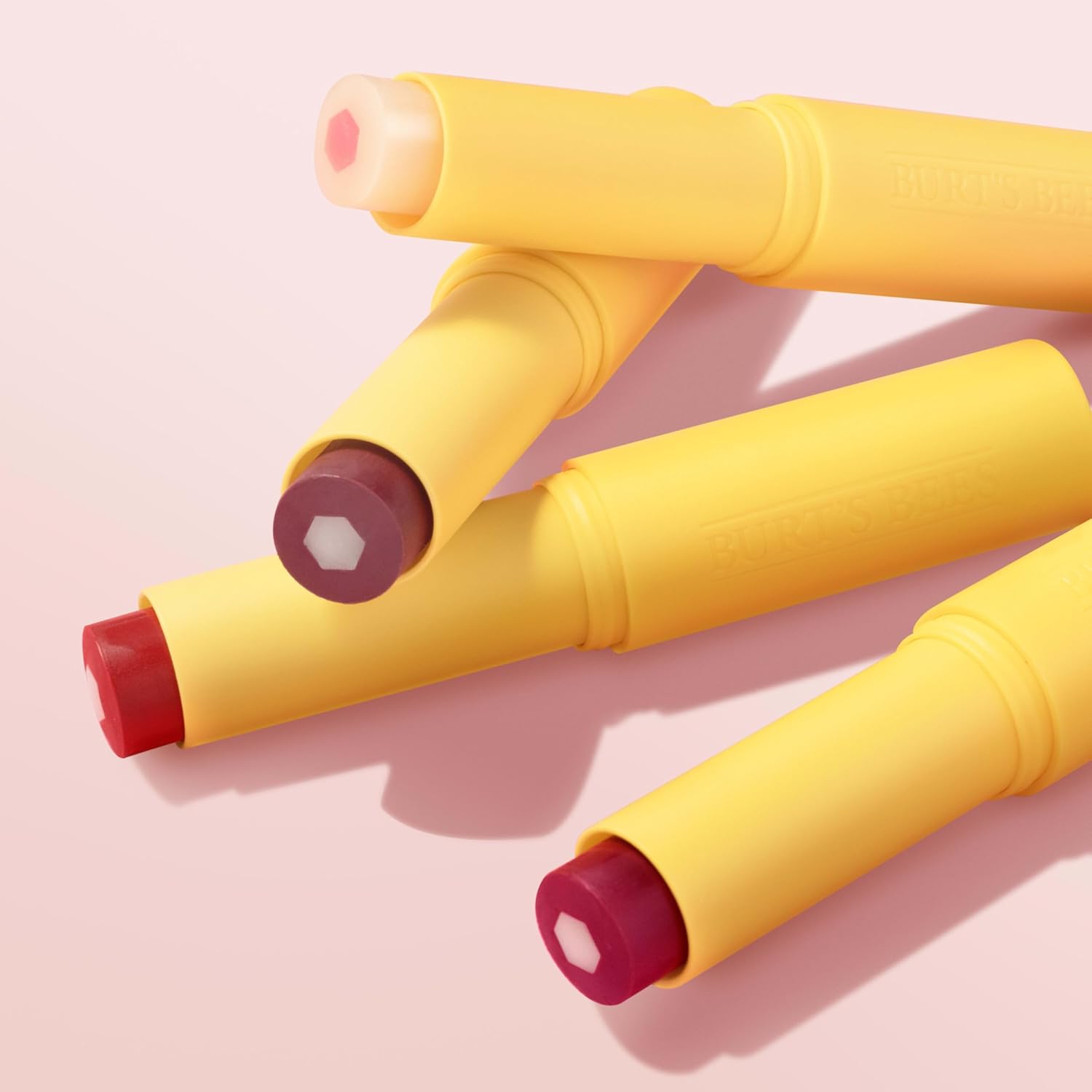 Burt's Bees Tinted Boosted Balm – Clean-Ingredient Lip Balm Free of Parabens and Phthalates, Sensitive-Lip Safe Tint