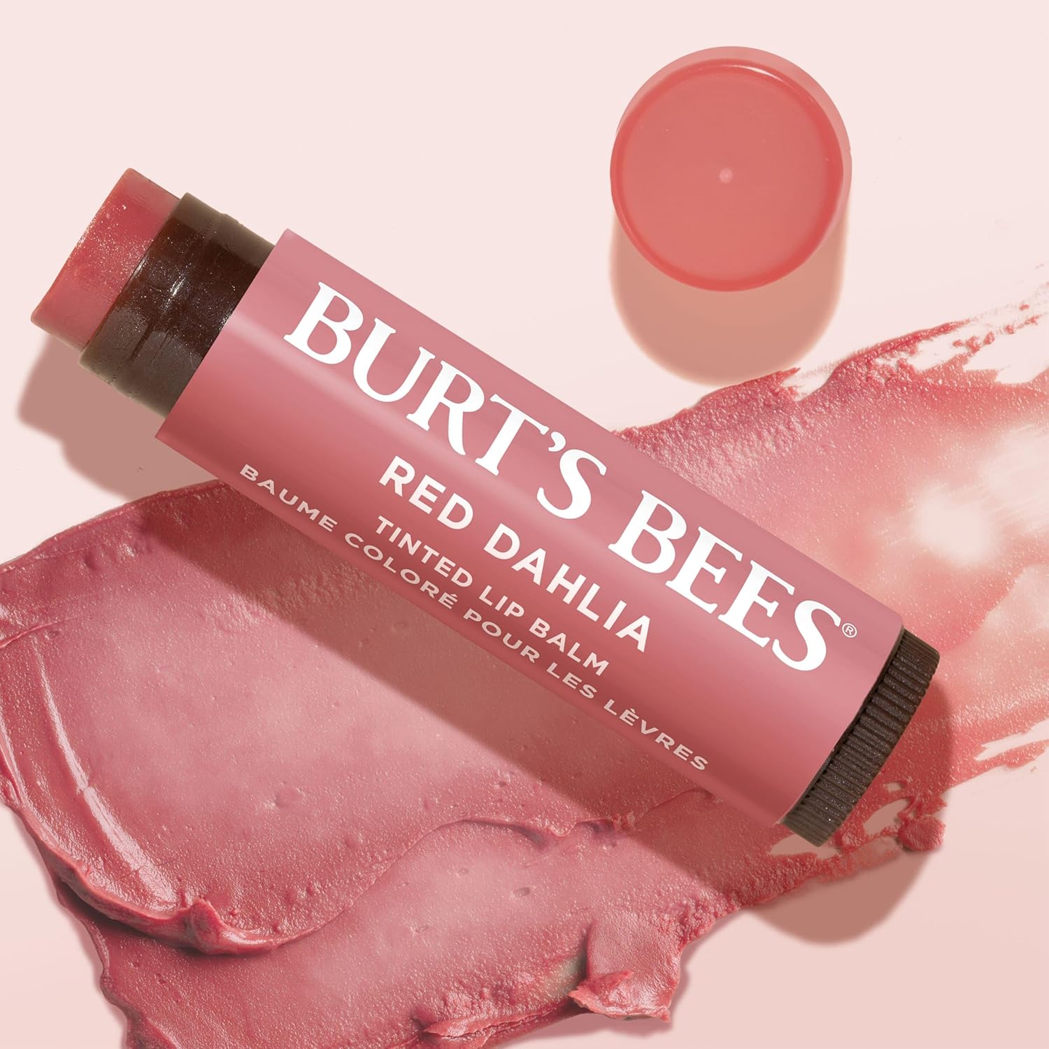 Burt's Bees Tinted Lip Balm – Natural Nightstand Lip Care for Evening Wind-Down Rituals, Shea Butter Moisturizer