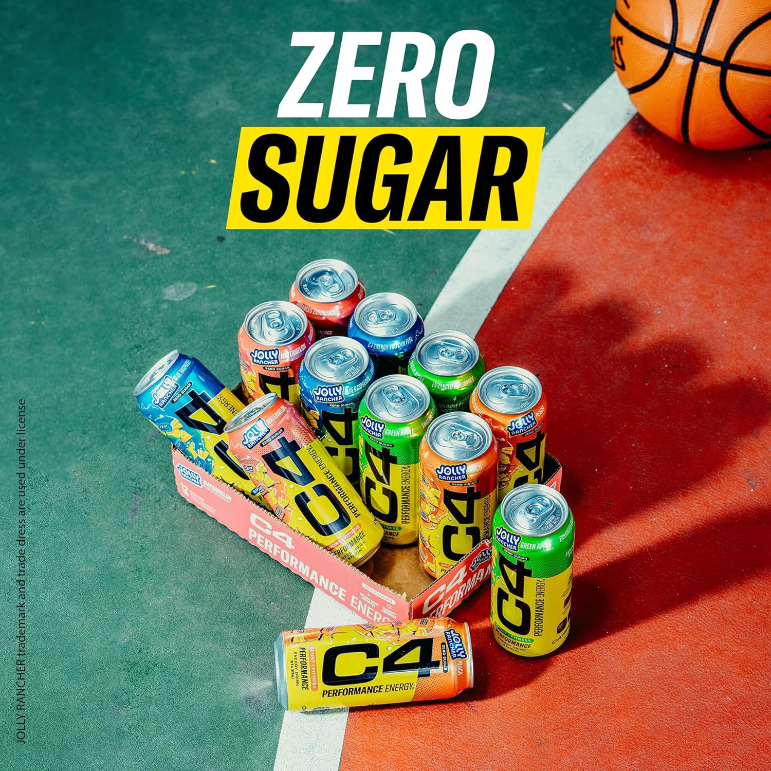 C4 Energy Drink Jolly Rancher Green Apple – Home Office Focus Boost, 200mg Caffeine Zero Sugar Pre-Workout for Late-Night Study Sessions