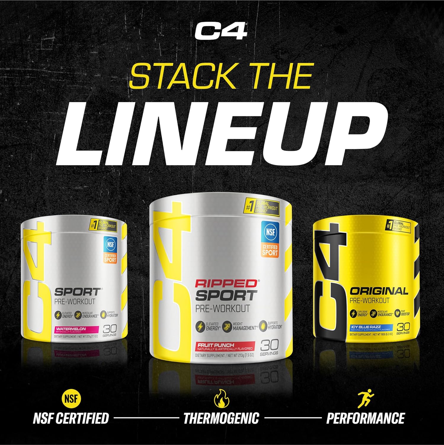 C4 Ripped Sport Pre Workout Powder – Wellness Ritual for Active Keto and Vegan Dieters, 135mg Caffeine for Sugar-Free Energy