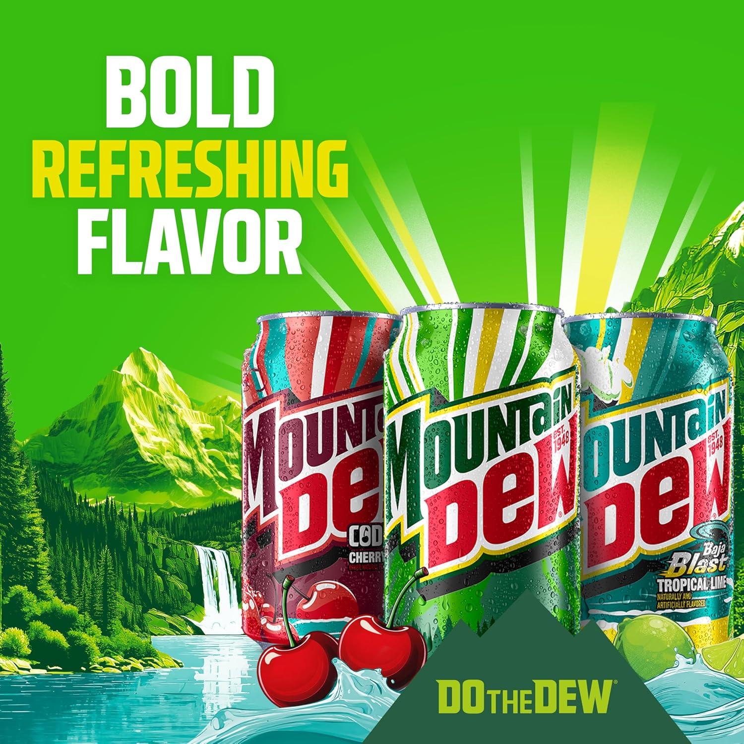 caffeinated formula suited for energy and refreshment