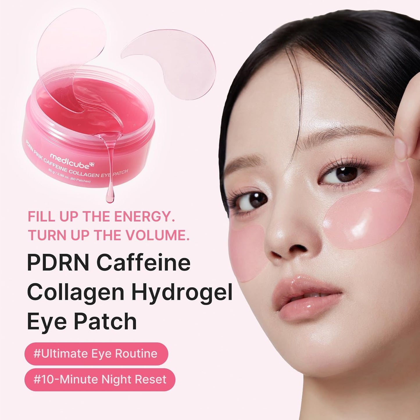 caffeine infusion to visibly reduce puffiness and dark circles