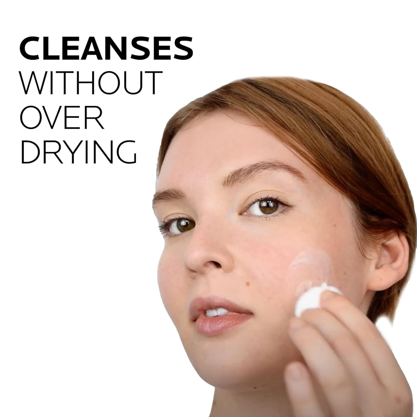 can be rinsed off with water or wiped away with cotton pad or tissue